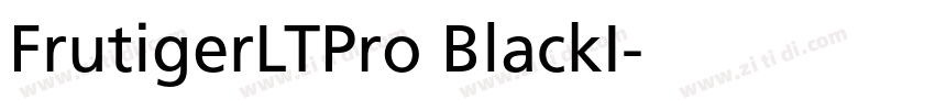 FrutigerLTPro BlackI字体转换